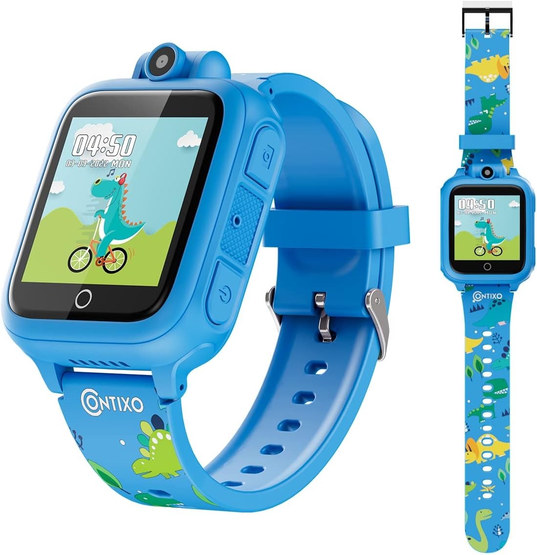 Contixo Smart Watch for Kids - Kids Watch Digital Watches with Camera Music Games Smartwatch Educational Toy for Boys Girls Ages 3 4 5 6 7 8 9 10 11 12 Year Old Birthday Gifts Ideas for Kids (Purple)